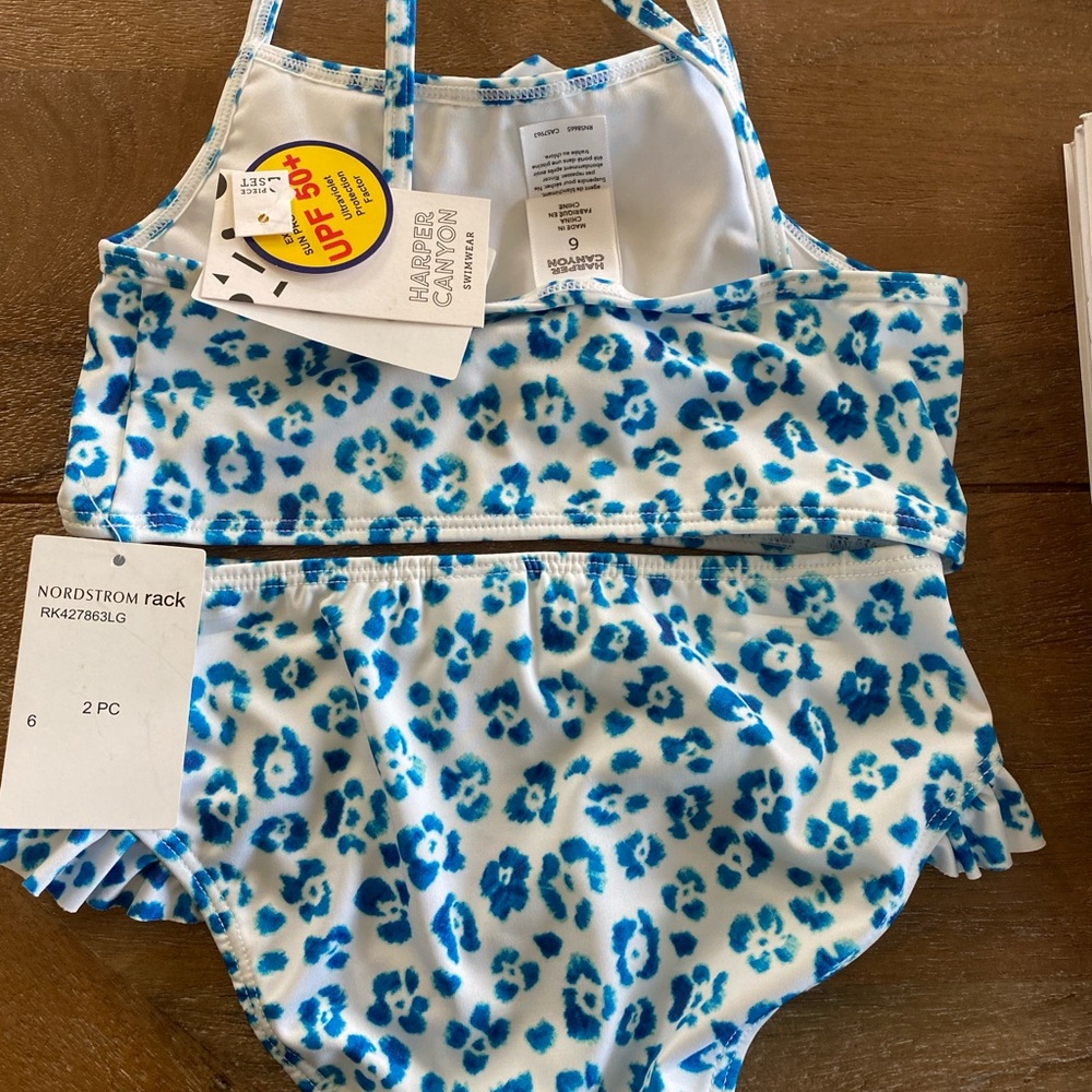 NWT Harper Canyon girls swim suit size 6
